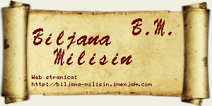 Biljana Milišin vizit kartica
